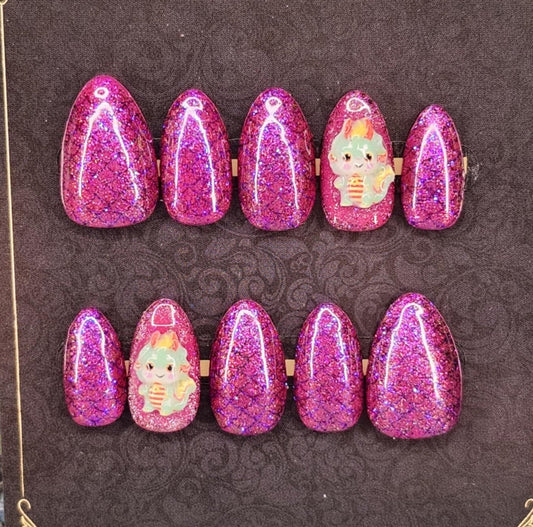 Fuchsia Baby Dragon - Ready Made