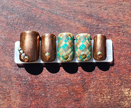 Bronze & Plaid