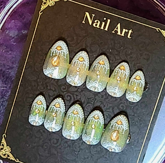 Green & Gold Bollywood Inspired - Ready Made