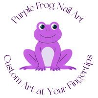 Purple Frog Nail Art